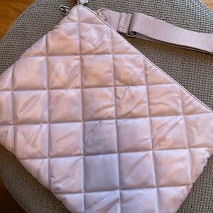 Quilted lilac Crossbody laptop sleeve